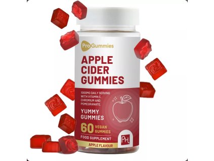 Vegan Apple Cider Vinegar Gummies Apple Flavour High Strength 1000mg Natural Apple Cider Vinegar