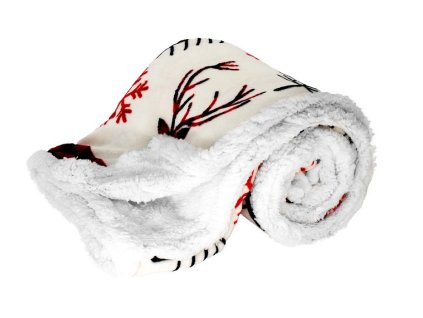 0 Mikroflanelová deka Vianočné soby ARÔME HOME