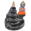 Round ceramic backflow incense holder Porte encens Artisanat Porte Encens Backflow