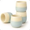 Japanese ceramic teacup set Fuji Blue (4 pieces)