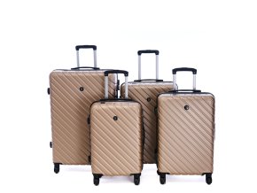 Cestovní kufr BERTOO Roma - champagne set 4v1