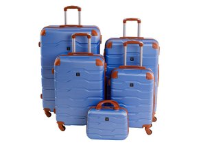 Cestovní kufr BERTOO Firenze - modrý set 5v1