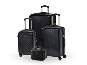 Cestovní kufr BERTOO Torino - černý set 4v1