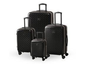 Cestovní kufr BERTOO Torino - black/black set 4v1
