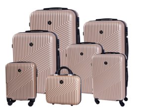 Cestovní kufr BERTOO Milano - champagne set 7v1