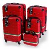 Cestovní kufr BERTOO Firenze - červený set 5v1