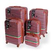 Cestovní kufr BERTOO Firenze - růžový set 5v1