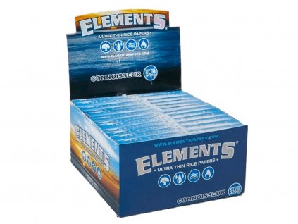 Elements Papírky s filtrama Kingsize Slim, 24ks