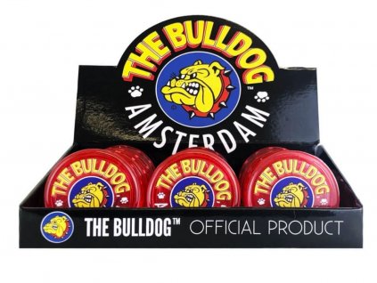 Plastová drtička The Bulldog, Růžová 12ks, 3 části