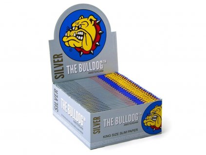 The Bulldog Papírky King Size Slim, Silver 50ks