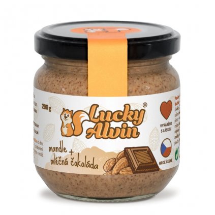 Lucky Alvin Mandle a mléčná čokoláda 200 g