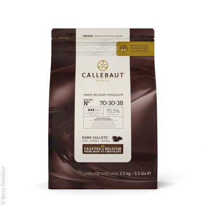 Barry Callebaut Čokoláda hořká 70,5% 2,5 kg