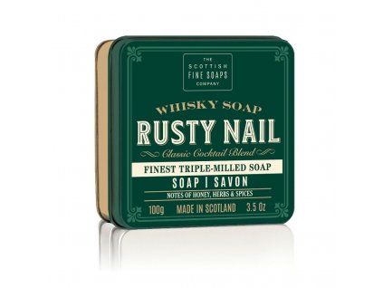 40601 1 scottish fine soaps mydlo v plechu whisky rusty nail med a bylinky 100g