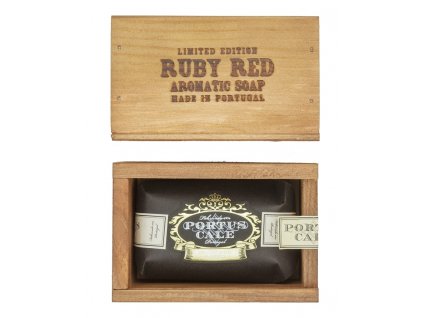 40730 mydlo v drevene krabicce ruby red hrozny a cervene bobule 150g