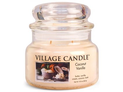 Vonná svíčka - Kokos a vanilka (Doba hoření 55 hodin)
