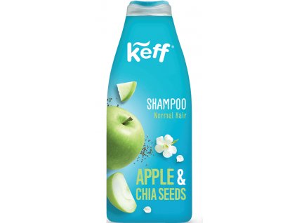 78396 keff sampon pro normalni vlasy jablka chia seminka 500ml