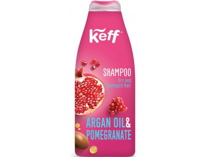 78402 keff sampon pro suche vlasy granatove jablko arganovy olej 500ml