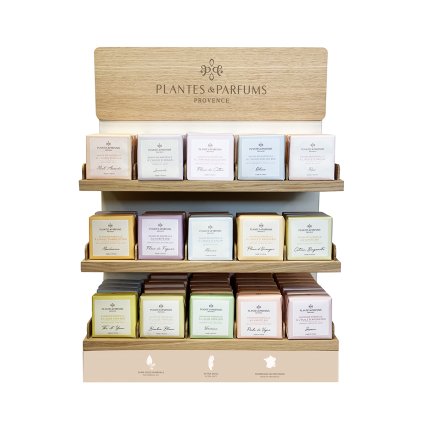 800142 Presentoir Savon Bois upr