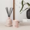 2 2804 2 2801 PC Rosé Blush 250mL Fragrance Diffuser New + Candle New 2 squared