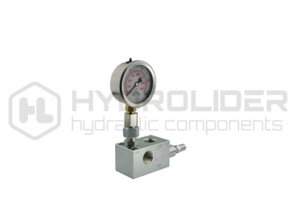 Pýepadově pojistně ventil VMP 3/4' seýiditelně 50-250 bar… s manometrem