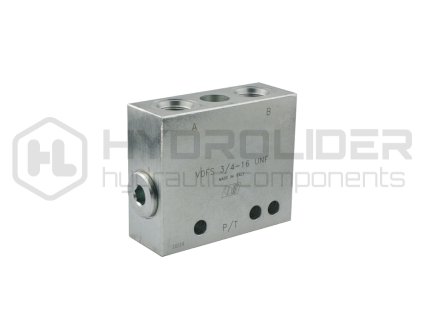 Hydraulickě ventil secˇ stroje jednojitě