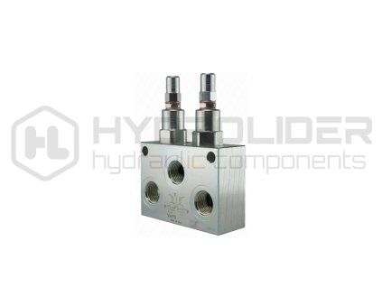 Dvojitě pýepadově pojistně ventil VMPD 3/8' seýiditelně: 50-250bar…