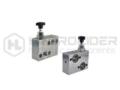 Regul tor ot źek motoru v jednom smŘru BVR 1202 1/2' bez kompenzacˇ tlaku, se z mkem reverzace motoru.