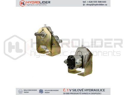 Pýevodovka s hydraulickěm źerpadlem a zesˇleněm dr§ kem pýipevnŘněm k z kladnŘ