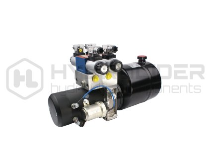 Agreg t hydraulickě napŘtˇ 2-sekźnˇ 24V 2,2KW 2,0cm3 olejov  n dr§: 10L