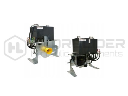 Mobilnˇ agreg t s rozvadŘź 4 sekźnˇ 80L, 100L n dr§ s maxim lnˇm Łźinnost źerpadla 80L a chladiź oleje s ventil torem