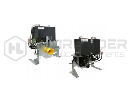 Mobilnˇ agreg t s rozvadŘź 4 sekźnˇ 80L, 75L n dr§ s maxim lnˇm Łźinnost źerpadla 80L a chladiź oleje s ventil torem