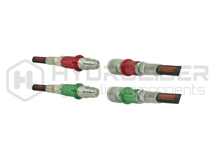 Dva sady rychlospojek M18x1,5 z strźky + z suvka s barevněmi znaźkami