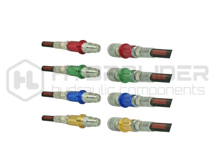 ¬tyýi sady rychlospojek M22x1,5 z strźky + z suvka s barevněmi znaźkami