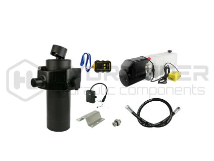 Hydraulika pro skl pŘcˇ pýˇvŘs. Sada skl pŘnˇ k 10 tun + 12V nap jecˇ zdroj s bezdr tověm ovl d nˇm + zdvih 1200 v lec
