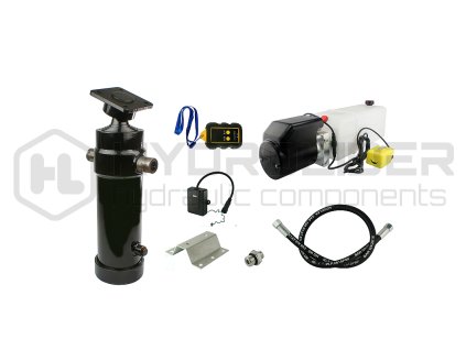 Hydraulika pro skl pŘcˇ pýˇvŘs. Sada skl pŘnˇ k 8 tun + 12V nap jecˇ zdroj s bezdr tověm ovl d nˇm + zdvih 1300 v lec
