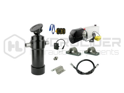 Hydraulika pro skl pŘcˇ pýˇvŘs. Sada skl pŘnˇ k 7 tun + 12V nap jecˇ zdroj s bezdr tověm ovl d nˇm + zdvih 910 v lec