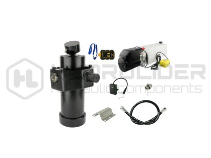 Hydraulika pro skl pŘcˇ pýˇvŘs. Sada skl pŘnˇ k 8 tun + 12V nap jecˇ zdroj s bezdr tověm ovl d nˇm + zdvih 1237 v lec