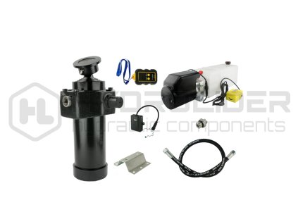 Hydraulika pro skl pŘcˇ pýˇvŘs. Sada skl pŘnˇ k 12 tun + 12V nap jecˇ zdroj s bezdr tověm ovl d nˇm + zdvih 1432 v lec
