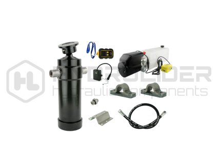 Hydraulika pro skl pŘcˇ pýˇvŘs. Sada skl pŘnˇ k 12 tun + 12V nap jecˇ zdroj s bezdr tověm ovl d nˇm + zdvih 1432 v lec