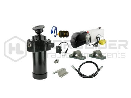 Hydraulika pro skl pŘcˇ pýˇvŘs. Sada skl pŘnˇ k 12 tun + 12V nap jecˇ zdroj s bezdr tověm ovl d nˇm + zdvih 1432 v lec