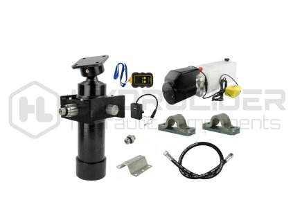 Hydraulika pro skl pŘcˇ pýˇvŘs. Sada skl pŘnˇ k 5 tun + 24V nap jecˇ zdroj s bezdr tověm ovl d nˇm + zdvih 700 v lec