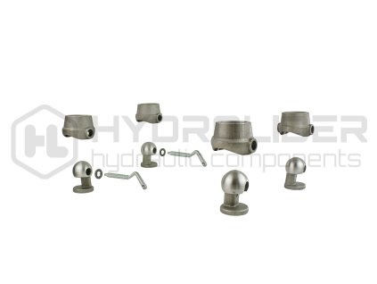 Kompletnˇ sada źtyý hnˇzdo s kulověch o pr…mŘru 85 mm pro skl pŘnˇ pýˇvŘsu, pýepravky nebo skýˇnŘ do hmotnosti 15 tun