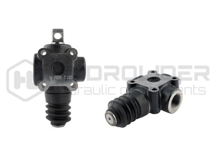 Ta§eně hydraulickě koncově ventil "koncově spˇnaź" norm lnŘ otevýeně V-FCR 1T z vity: 3/4" pr…tok: 120L max. tlak: 350bar