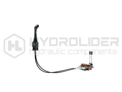 2-sekźnˇ hydraulickě rozdŘlovaź 80L s joystick a odkazy 1,5m