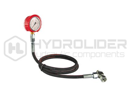 Sada tlakomŘru oleje, manometr 250 bar, hadice 2000 mm a T-kus BBA M14x1,5