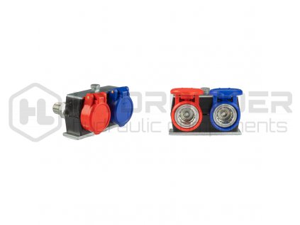 Hydraulick‚ rychlospojky, z suvky EURO ISO M18x1,5 PUSH-PULL