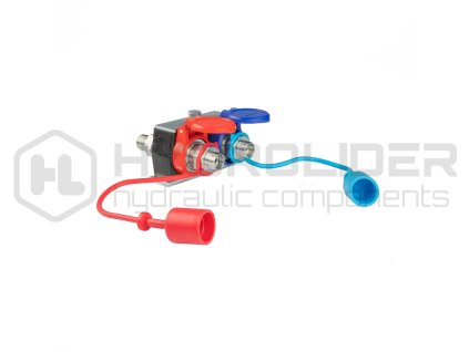 Sada hydraulickěch rychlospojek EURO ISO M16x1,5 PUSH-PULL dvŘ z suvky a dvŘ z strźky