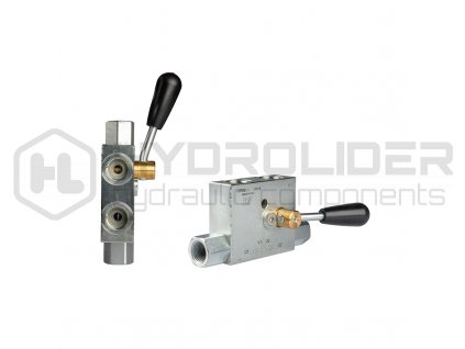 Hydraulickě zpŘtně ventil "lock" dvojźinně v lcově z mek VBPDE c/RUB 1/2" pýˇdavně mechanickě z mek