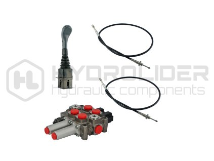 Hydraulick  sada 2sekźnˇ Joystick bez tlaźˇtka + 2x vlasec 1,5m + 2sek. dŘliź 60L s jednou plovoucˇ sekcˇ