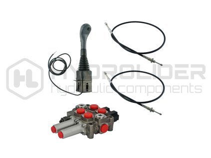 2-sekźnˇ sada hydraulick‚ho joysticku 1 tlaźˇtko + 2x 1m vlasec + 2sek. dŘliź 60L
